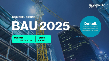 KI und Nachhaltigkeit: Nemetschek Group präsentiert auf der BAU 2025 neueste Technologien